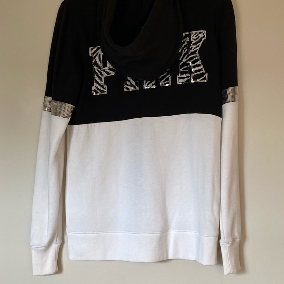 PINK Zebra Sequins Sweater XS - Picture 7 of 7